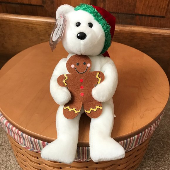Ty Christmas Bears; Goody w/Gingerbread Yummy w/Peppermint & Tasty w/Candy Cane - Picture 2 of 14